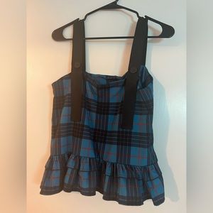 Blackmilk tartan tank top